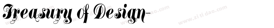 Treasury of Design字体转换